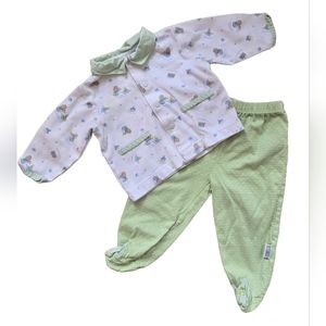 Vintage 1990s Y2K McBaby McDonald's pastel 2-piece pants/top set